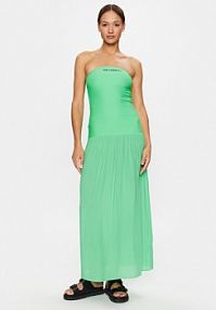 Sukienka letnia KARL LAGERFELD zielona 