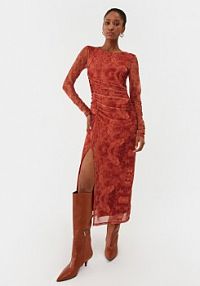 Sukienka codzienna Sisley czerwona 