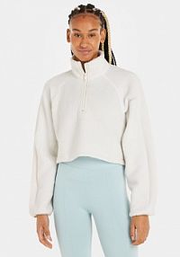 Bluza z polaru Calvin Klein Performance biała damska Polar