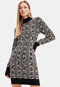 Sukienka dzianinowa Desigual czarna 