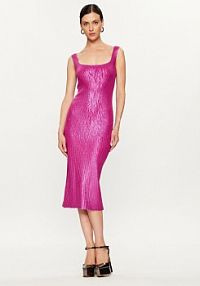 Sukienka dzianinowa PINKO różowa 