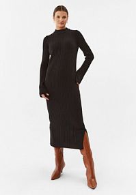 Sukienka dzianinowa United Colors Of Benetton czarna 