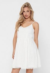 Sukienka codzienna ONLY biała 15204799  Regular Fit