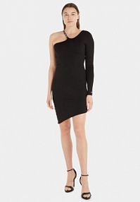 Sukienka koktajlowa Tommy Jeans czarna 