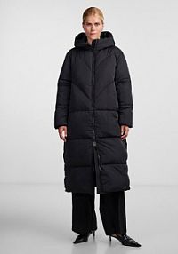 Kurtka puchowa YAS czarna damska Płaszcz zimowy