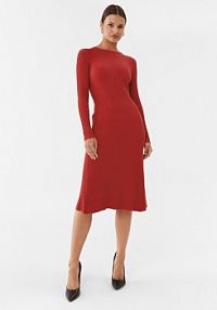 Sukienka dzianinowa Silvian Heach czerwona 