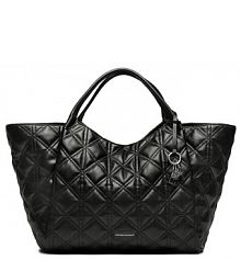Torebka shopperka Emporio Armani czarna 