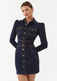 Sukienka jeansowa Silvian Heach granatowa 