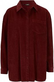 Koszula sztruksowa z bawełny  damska Bonprix