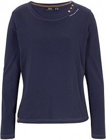 Shirt z długim rękawem i ozdobnymi guzikami  damska Bonprix