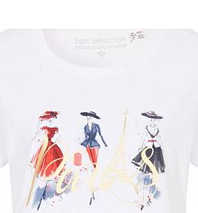 Shirt z nadrukiem z przodu  damski Bonprix