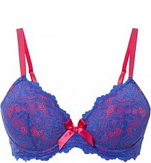 Biustonosz z usztywnianymi miseczkami, z poliamidu z recyklingu  Bonprix