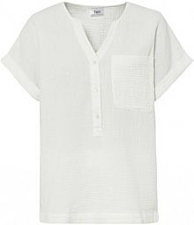 Bluzka muślinowa z krótki rękawem  damska Bonprix