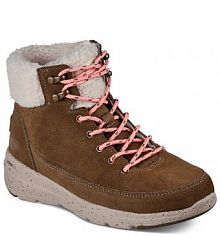 Trapery Skechers khaki damskie