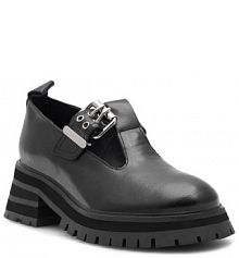 Półbuty na obcasie Sergio Bardi czarne