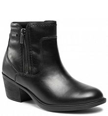 Botki na obcasie Clarks czarne