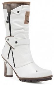 Klapki eleganckie Mustang białe