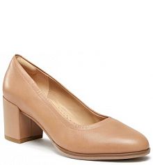 Czółenka Clarks beżowe