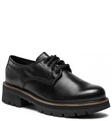 Półbuty na obcasie Clarks czarne