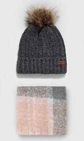 Szalik Barbour  szary damski LGS0077