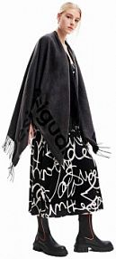 Ponczo Desigual  szare 23WAIA14