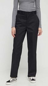 Spodnie eleganckie Dickies  czarne damskie DK0A4YH1BLK1