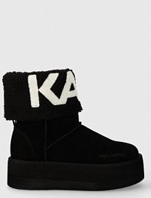 Śniegowce Karl Lagerfeld  czarne damskie KL48552.700