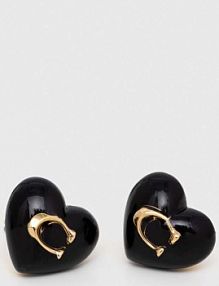 Kolczyki Coach  czarne 422706GLD001