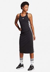 Sukienka midi adidas Originals  czarna IC5503
