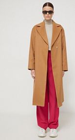 Płaszcz HUGO  brązowy damski 50504663