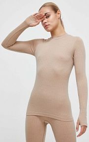 Longsleeve CASALL  beżowy damski 19192.