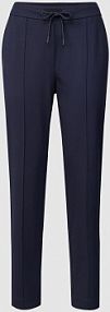 Spodnie dresowe z ozdobnymi szwami s.Oliver RED LABEL granatowe damskie EAN 2136567