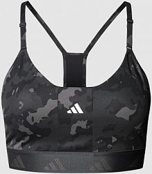 Biustonosz sportowy z dodatkiem streczu Adidas Training czarny EAN HZ1548