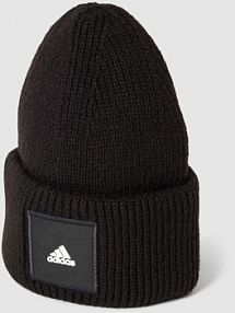 Czapka beanie z detalem z logo ADIDAS SPORTSWEAR czarna damska EAN IB2650