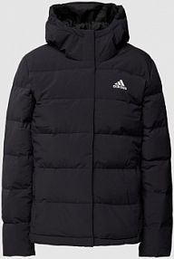 Kurtka pikowana z nadrukiem z logo model HELIONIC ADIDAS SPORTSWEAR czarna damska EAN HG8747