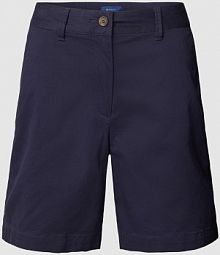 Szorty z wpuszczanymi kieszeniami z boku Gant granatowe damskie EAN 4020078