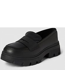 Mokasyny z podeszwą na platformie model CHUNKY COMBAT Calvin Klein Jeans czarne damskie EAN YW0YW01120