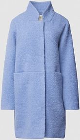 Płaszcz z żywej wełny ze stójką LANIUS niebieski damski EAN 223 13596-00