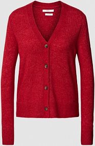 Kardigan z detalem z logo model Style.Alicia BRAX czerwony EAN 33-2258 90164000