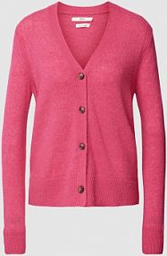 Kardigan z detalem z logo model Style.Alicia BRAX różowy EAN 33-2258 90164000