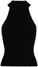 Top  Kobiety czarny jednolity S EDITED damski