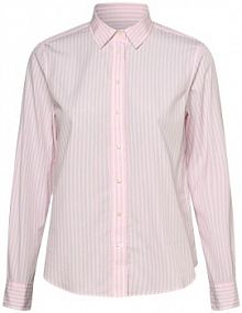 Koszula  Kobiety Bawełna różowa/biała w paski 44 Gant damska