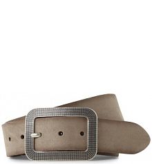 Pasek skórzany Kobiety skóra brązowy jednolity 100 Vanzetti damski