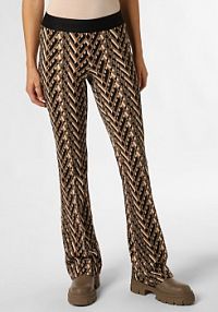 Spodnie    Flower beżowe Cambio damskie