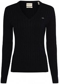 Sweter  Kobiety Bawełna niebieski jednolity XXL Gant damski