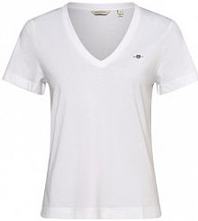 Tshirt  Kobiety Dżersej biały jednolity XXL Gant damski