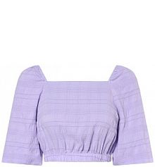 Bluzka  Kobiety Sztuczne włókno lila jednolity XS Aygill's damska