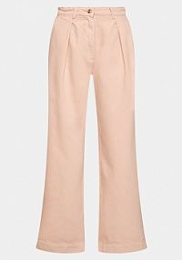 Spodnie eleganckie Edited różowe damskie Materiałowe