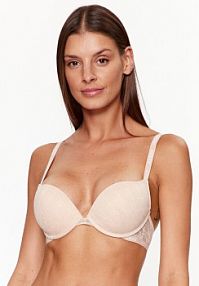 Biustonosz Guess beżowy Push-up