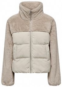 Kurtka puchowa ONLY beżowa damska Zimowa 15292945  Regular Fit